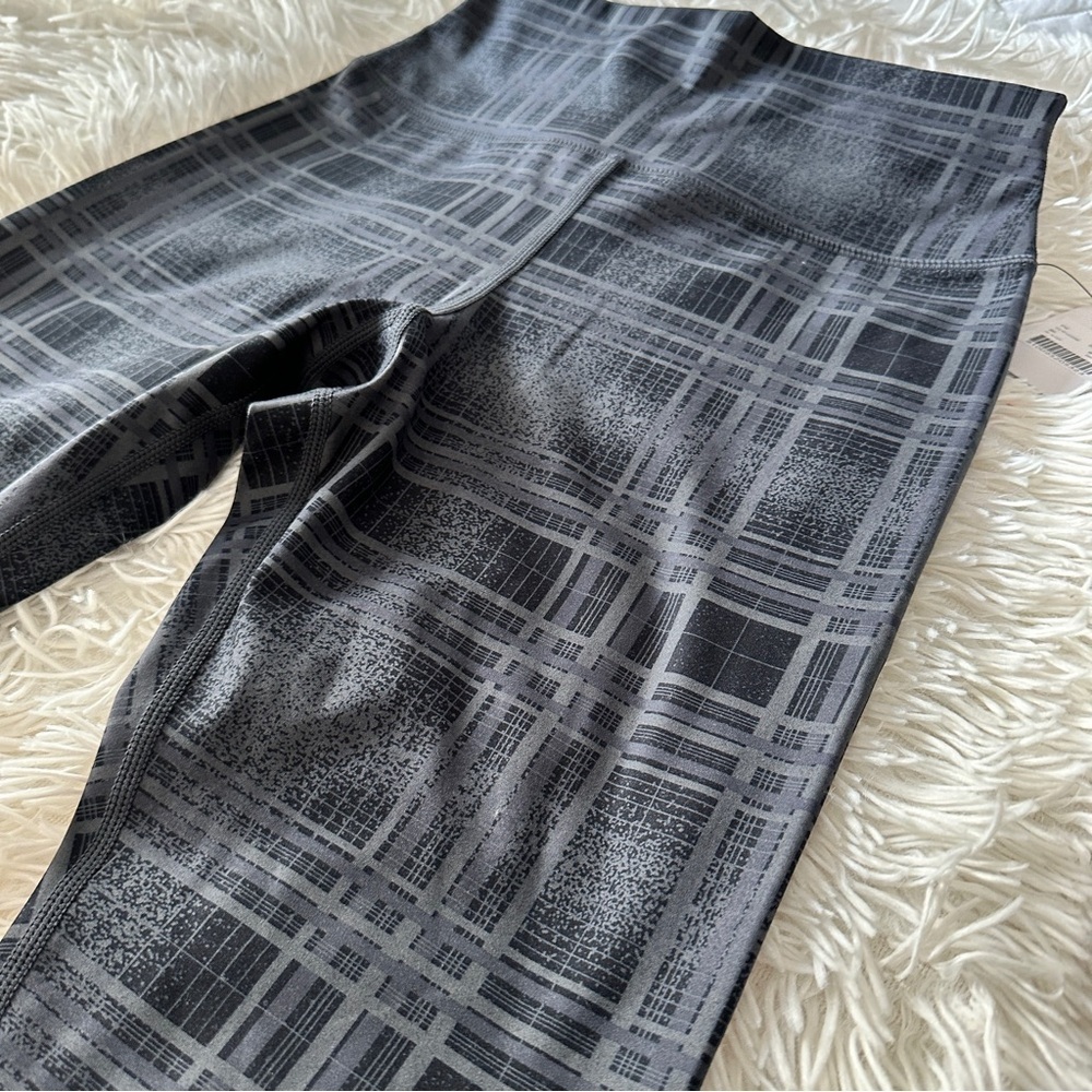 Glyder Sultry High Rise Leggings in Black Speckled Plaid Sleek Sculpt Fit Size S - Picture 2 of 13